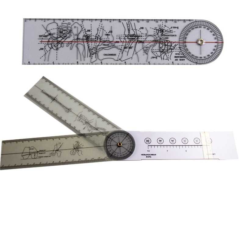 Карманный пластиковый медицинский Гониометр