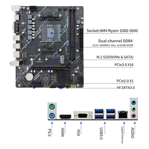 Kit Carte Mère PANDL B450 avec Processeur AMD Ryzen7 <span class=keywords><strong>3800X</strong></span> 8 Cœurs 4.4GHz, Support DDR4 et M.2 NVMe pour Ordinateur de Bureau - Product Image 5
