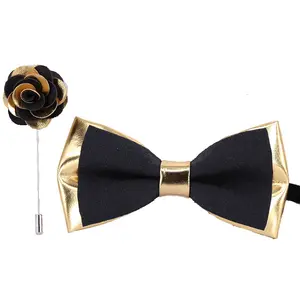 Модный новый мужской галстук-бабочка из искусственной кожи ручной работы роскошный галстук-бабочка с леопардовым принтом подарки для мужчин свадебные аксессуары