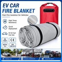 Couverture ignifuge en fibre de verre pour voiture électrique, pour la sécurité des garages et du transport de véhicules électriques