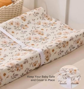 Couverture de table à langer en mousseline de coton ultra douce et respirante pour bébé - Product Image 3