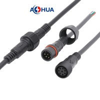 Câbles de système d'alimentation pour lampe solaire, connecteur M19 mâle/femelle avec câble de 1,5/1,0/0,75 mm², connecteur 2~8P IP65