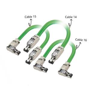 Câble de connecteur circulaire étanche IP67 connecteur M12 4 broches D Code prise mâle à Angle droit vers câble en PVC RJ45 PUR en métal - Product Image 5