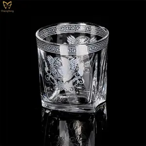 Medusa Whiskey glass, sandblasting or Frosting decal whiskey glasses