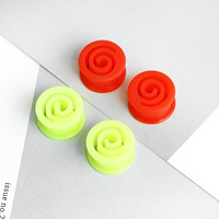 Nouveaux Dilatateurs d'oreille en silicone, Plugs et Tunnels, Dilatations d'oreille en forme d'escargot, Spirales d'oreille, Plugs, Dilatateurs et Écarteurs pour Piercing, Creux