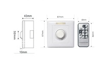Pengontrol led jarak jauh, 1000w 2000w 110v 240v input rotary saklar dimmer output 0-10v IR