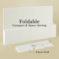 Cloison en papier Spazepaper avec fonction de rangement, cloison en papier kraft naturel, séparateur de pièce avec étagères pour salon