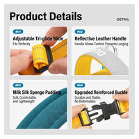 Harnais pour chien personnalisé, nouveau modèle, anti-traction, en nylon, réfléchissant, anti-étranglement, anti-explosion, sangle de poitrine, protection du cou