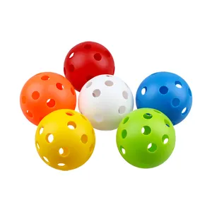 PP Indoor Pickleball Balls with 26 Holes and 40 holes Soft Plastic Material