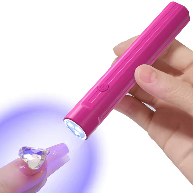 Portable Mini Nail Gel Lamp 3W Nail Dryer LED UV Led Lamp Finger Light Curing Straight Line Electric Nail Dryer Machine