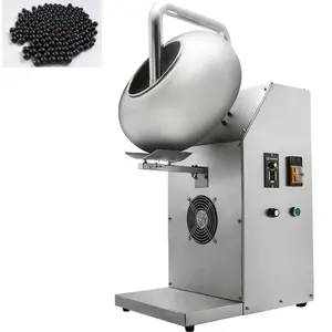 Automatic sugar coated gummy bear candy small peanut burger coating machine