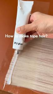 Colle liquide PU en <span class=keywords><strong>gel</strong></span> 100 ml par tube, collection de bandes et outils pour la fabrication de rallonges de cheveux naturels à coller soi-même - Product Image 2