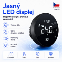 Controlador de Calefacción Eléctrica Hidrónica, Controlador de Temperatura y Humedad Programable, Termostato Inteligente para HVAC