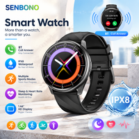 Für KT77 Stylische Smartwatch AMOLED-Display Schlaftracker Herzfrequenz-Kalorien-Tracking IPX8 Wasserdicht Wecker
