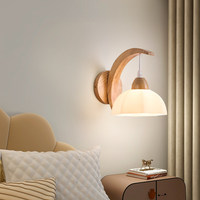 Lampe murale LED moderne en fer, style crème, lampe kaki, pour chambre à coucher, chambre d'hôtes, salon, chevet, lustre décoratif