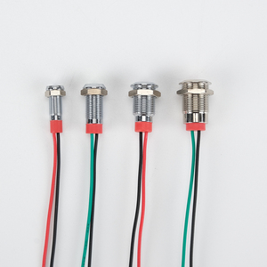 Vàng 8mm 24V LED chống cháy nổ kim loại cảnh báo Bảng chỉ số ánh sáng - Product Image 3