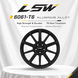 LS8112 Matte Black Multi Spoke Alloy Wheel 5.5x18 5x114.3mm One Piece Cast for Passenger Cars - Product Image 4