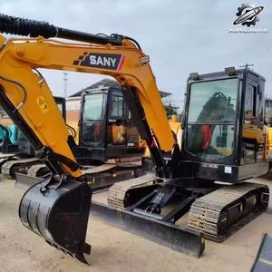 Mini-excavatrice sur chenilles Sany55 d'occasion, 5,7 tonnes, godet de 0,2 m³, marque chinoise d'origine, petite excavatrice de chantier, faible nombre d'heures, bon état - Product Image 3