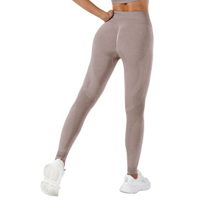 Nouveaux Leggings de Yoga Transfrontaliers Creux Taille Haute Sans Couture Séchage Rapide pour Fitness, Course et Entraînement Sportif - Product Image 1