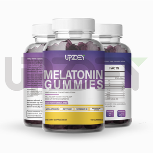 RTS Melatonin Sleep Aid Gummy se queda dormido más rápido, 2 gomitas por porción, 100% sin medicamentos y gelatina - Product Image 1