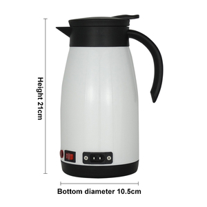 Chaleira Elétrica para Carro 680ml, Aço Inoxidável com Dupla Camada, Proteção contra Superaquecimento, Chaleira Elétrica para Chá 12V/24V - Product Image 2