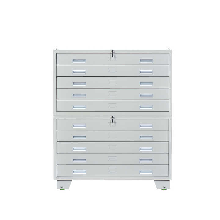 Lateral Metal Map Plan Cabinet with 5 Drawers for File Storage