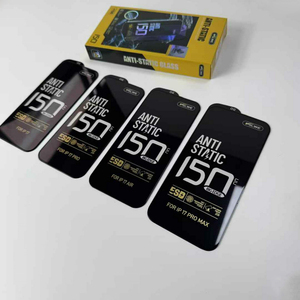 Protection d'écran en verre trempé ESD avancé anti-statique <span class=keywords><strong>150CC</strong></span> Big Arc Glass pour iPhone 17 16 15 14 Pro <span class=keywords><strong>Max</strong></span> - Product Image 1