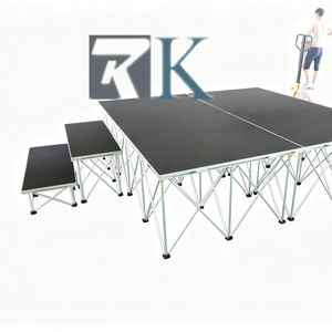 เวทีอลูมิเนียมกลางแจ้งแบบกันน้ำพร้อมพื้นไม้อัดสำหรับคอนเสิร์ตกลางแจ้งและการแสดงในพื้นที่เปิดโล่ง - Product Image 1