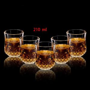 Conjunto de copa de vino de cristal de diamante Vintage europeo, vaso antiguo Arques, marca Brandy, copa de vino - Product Image 6