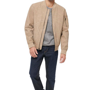 Custom Design <b>Leather</b> <b>Jacket</b> Solid Color <b>Men</b> <b>Leather</b> <b>Jacket</b> Streetwear Breathable <b>Men</b> <b>Leather</b> <b>Jacket</b> - Product Image 4