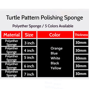 Ensemble d'éponges de polissage et de cirage pour voiture en <span class=keywords><strong>laine</strong></span>, motif hexagonal, tampons de polissage inclinés et enfoncés, tailles 3/4/5/6/7 pouces - Product Image 2