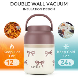 800ml カスタムロゴ入り二重壁ステンレス鋼製真空断熱食品グレードランチサーモスボトル - Product Image 4