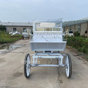 Classic European Funeral Hearse Carriage Multi Spoke Wheels Golden Hub Decorative Side Lamp Cemetery Transport <b>Coach</b> - Product Image 6