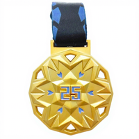 Médailles de sport modernes personnalisées Feng Shui, gymnastique, danse, marathon, course de 5 km, cyclisme, athlétisme, médailles plaquées or pour les finalistes