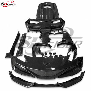 Kit carrosserie <span class=keywords><strong>C7</strong></span> ZR1 pour <span class=keywords><strong>Corvette</strong></span> <span class=keywords><strong>C7</strong></span> 2015-2019, comprenant pare-chocs avant et arrière, ailes, jupes latérales, capot et aileron arrière. Fournisseur en gros. - Product Image 2