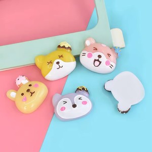 Bonitos abalorios de resina de dibujos animados con cabujón plano de animales para DIY, accesorios de joyería Diy, decoración de cuaderno marcado - Product Image 6