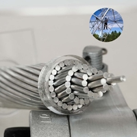 Fil conducteur en aluminium nu AAC AAAC ACSR pour lignes de transmission aériennes, applications pour centrales électriques et chemins de fer