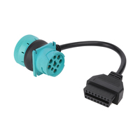 Cable adaptador de 16 pines hembra a J1939 tipo 2 macho hembra Sae J1939 de 9 pines para equipos de transporte mediante telemática, gestión de flotas o