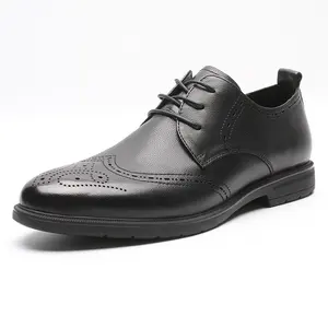 Wholesale wingtip dress shoes genuine luxury men dress shoes fashion made in china