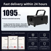 Machine à fumée compacte et portable 500W LED colorée, télécommandée, pour scène – Bestseller transfrontalier