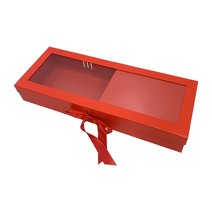 Boîte à fleurs rectangulaire en papier pour la Saint-Valentin, boîte à fleurs éternelle en plastique transparent, emballage cadeau, longue boîte à fleurs pour fleurs - Product Image 2