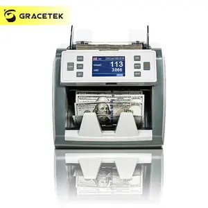 Network Data storage pocket dual cis MXP THB CAD HKD currency money bill counter mix cash counting machine