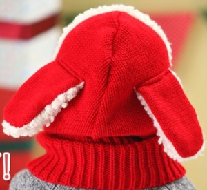 Gorro de Invierno para Bebé con Orejas de Perro Tejidas a <span class=keywords><strong>Crochet</strong></span>, Bufanda y Calentador de <span class=keywords><strong>Cuello</strong></span> - Product Image 6