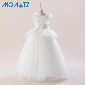 Nuovo Arrivo 2-12 Anni Ragazze Vestiti Del Bambino Del Bambino Bianco di Modo Maxi <span class=keywords><strong>Vestito</strong></span> Lungo <span class=keywords><strong>per</strong></span> il Partito - Product Image 2