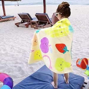 ผ้าขนหนูชายหาดเด็ก พิมพ์ลายการ์ตูนดิจิทัล ผ้าฝ้ายออร์แกนิค สีสันสดใส พร้อมโลโก้ จากโรงงานโดยตรง - Product Image 3