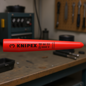 Tapa protectora cónica Knipex 98 66 03 1000 V aislada, fabricada en Alemania - Product Image 3