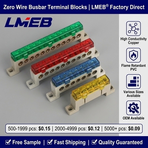 Boîte de distribution de <span class=keywords><strong>barre</strong></span> omnibus à fil zéro bornier coloré en laiton PVC <span class=keywords><strong>barre</strong></span> de terre zéro conception enfichable <span class=keywords><strong>barre</strong></span> omnibus en cuivre <span class=keywords><strong>barre</strong></span> de cuivre - Product Image 1