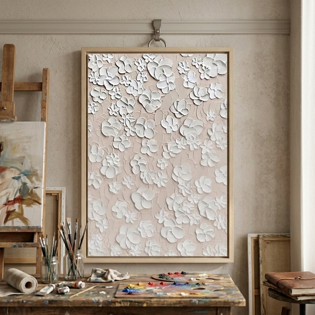Hand Painted Luxury Home Decor Modern Scenery Wall Art Handmade Oil Painting 450 Gsm Cotton Canvas Original Unframed Custom