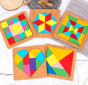 Garçons et filles jeux de correspondance éducatifs précoces développer la reconnaissance de forme Puzzle en bois conseil enfants enfants jouets