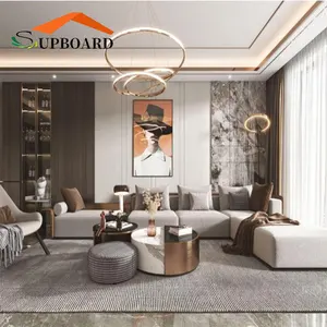 Interior Decoration WPC Great Wall Panels Living Room Decorative Wood Alternative WPC Wall Board